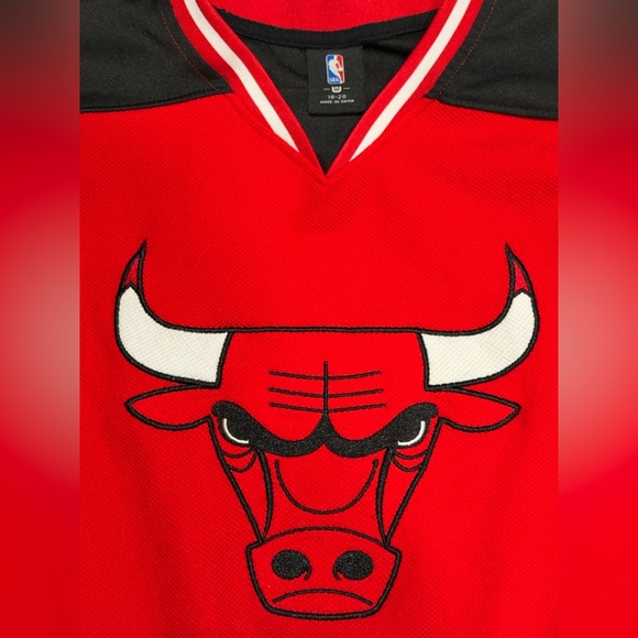 VINTAGE Chicago Bulls Youth 18-20 (XL) Hockey
Jersey - Starter/Champion style - Picture 3 of 9